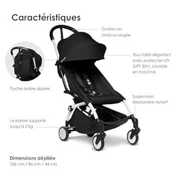 【新品未使用】BABYZEN YOYO2 6+ (フレームのみ1ヶ月使用) Babyzen YOYO 2 Stroller Frame, Black, 2021